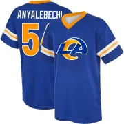 Kelechi Anyalebechi Men's Los Angeles Rams Game Day V-Neck T-Shirt Royal