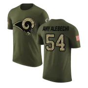 Kelechi Anyalebechi Men's Los Angeles Rams Salute to Service T-Shirt Olive