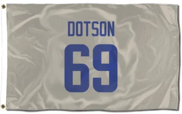 Kevin Dotson Los Angeles Rams   Bone Flag (3 X 5)