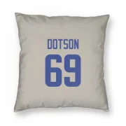 Kevin Dotson Los Angeles Rams   Bone Pillow Cover (18 X 18)