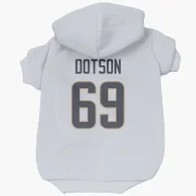 Kevin Dotson Los Angeles Rams  Dog & Cat Pet Hoodie - White