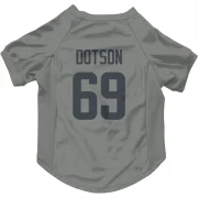 Kevin Dotson Los Angeles Rams  Dog & Cat Pet Jersey - Gray