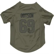 Kevin Dotson Los Angeles Rams  Dog & Cat Pet Jersey - Olive