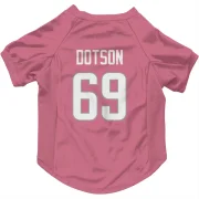 Kevin Dotson Los Angeles Rams  Dog & Cat Pet Jersey - Pink