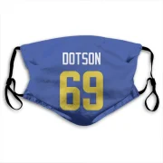 Kevin Dotson Los Angeles Rams  Face Mask - Royal