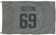 Kevin Dotson Los Angeles Rams  Flag (3 X 5) - Gray