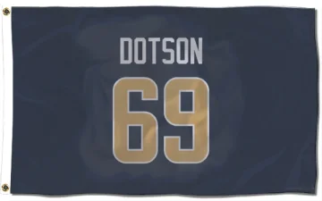 Kevin Dotson Los Angeles Rams  Flag (3 X 5) - Navy