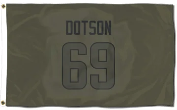 Kevin Dotson Los Angeles Rams  Flag (3 X 5) - Olive