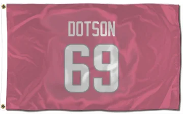 Kevin Dotson Los Angeles Rams  Flag (3 X 5) - Pink