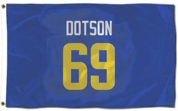 Kevin Dotson Los Angeles Rams  Flag (3 X 5) - Royal