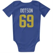 Kevin Dotson Los Angeles Rams  Infant & Newborn Bodysuit - Royal