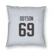 Kevin Dotson Los Angeles Rams  Pillow Cover (18 X 18) - White