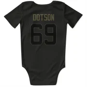 Kevin Dotson Los Angeles Rams  Service Infant & Newborn Bodysuit - Black