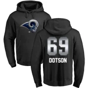 Kevin Dotson Men's Los Angeles Rams Midnight Mascot Pullover Hoodie Black