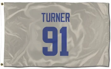 Kobie Turner Los Angeles Rams   Bone Flag (3 X 5)