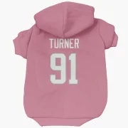 Kobie Turner Los Angeles Rams  Dog & Cat Pet Hoodie - Pink