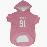 Kobie Turner Los Angeles Rams  Dog & Cat Pet Hoodie - Pink