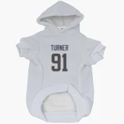 Kobie Turner Los Angeles Rams  Dog & Cat Pet Hoodie - White