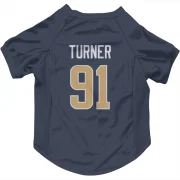 Kobie Turner Los Angeles Rams  Dog & Cat Pet Jersey - Navy