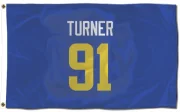 Kobie Turner Los Angeles Rams  Flag (3 X 5) - Royal