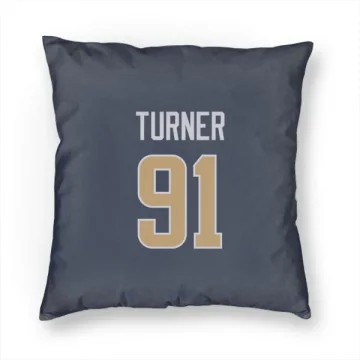 Kobie Turner Los Angeles Rams  Pillow Cover (18 X 18) - Navy