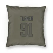 Kobie Turner Los Angeles Rams  Pillow Cover (18 X 18) - Olive