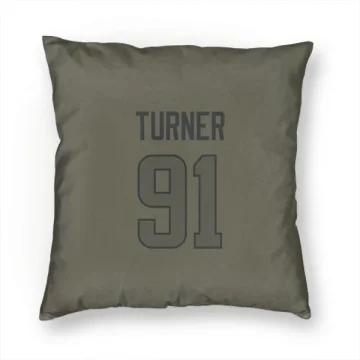 Kobie Turner Los Angeles Rams  Pillow Cover (18 X 18) - Olive