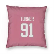 Kobie Turner Los Angeles Rams  Pillow Cover (18 X 18) - Pink