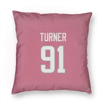 Kobie Turner Los Angeles Rams  Pillow Cover (18 X 18) - Pink