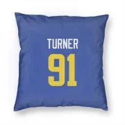 Kobie Turner Los Angeles Rams  Pillow Cover (18 X 18) - Royal