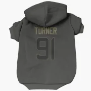 Kobie Turner Los Angeles Rams  Service Dog & Cat Pet Hoodie - Black