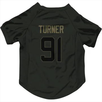 Kobie Turner Los Angeles Rams  Service Dog & Cat Pet Jersey - Black