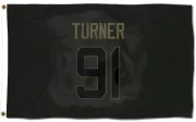 Kobie Turner Los Angeles Rams  Service Flag (3 X 5) - Black