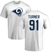 Kobie Turner Men's Los Angeles Rams Logo T-Shirt - White