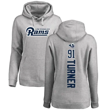 Kobie Turner Women's Los Angeles Rams Pro Line Ash Backer Pullover Hoodie