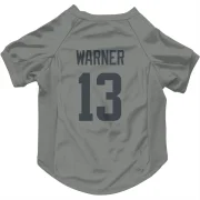 Kurt Warner Los Angeles Rams  Dog & Cat Pet Jersey - Gray