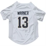 Kurt Warner Los Angeles Rams  Dog & Cat Pet Jersey - White