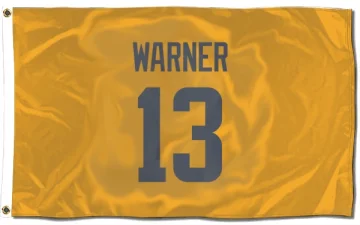 Kurt Warner Los Angeles Rams  Flag (3 X 5) - Gold