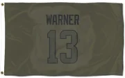 Kurt Warner Los Angeles Rams  Flag (3 X 5) - Olive