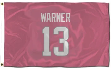 Kurt Warner Los Angeles Rams  Flag (3 X 5) - Pink