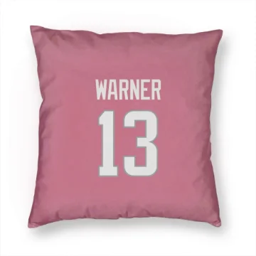 Kurt Warner Los Angeles Rams  Pillow Cover (18 X 18) - Pink