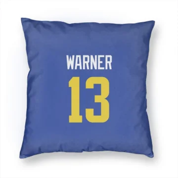 Kurt Warner Los Angeles Rams  Pillow Cover (18 X 18) - Royal