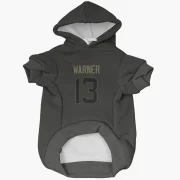 Kurt Warner Los Angeles Rams  Service Dog & Cat Pet Hoodie - Black