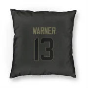 Kurt Warner Los Angeles Rams  Service Pillow Cover (18 X 18) - Black