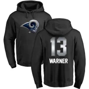 Kurt Warner Youth Los Angeles Rams Midnight Mascot Pullover Hoodie Black