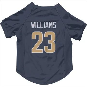 Kyren Williams Los Angeles Rams  Dog & Cat Pet Jersey - Navy