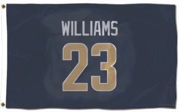 Kyren Williams Los Angeles Rams  Flag (3 X 5) - Navy