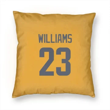 Kyren Williams Los Angeles Rams  Pillow Cover (18 X 18) - Gold