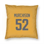 Larrell Murchison Los Angeles Rams  Pillow Cover (18 X 18) - Gold