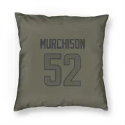 Larrell Murchison Los Angeles Rams  Pillow Cover (18 X 18) - Olive